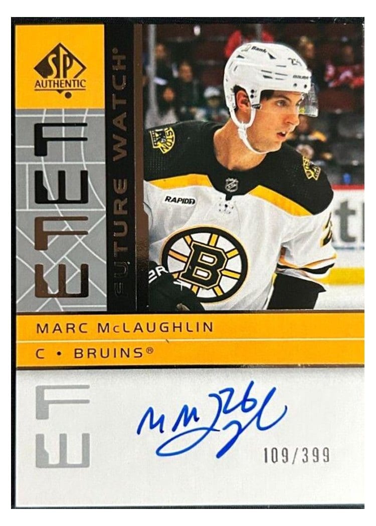 2022-23 SP Authentic 2002-03 Retro - Autographed Future Watch Marc McLaughlin #RFWA2-MM card