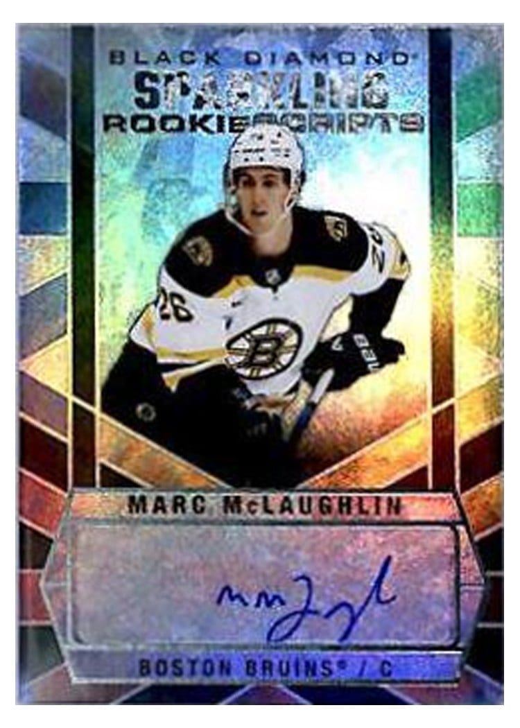 2022-23 Upper Deck Black Diamond Sparkling Rookie Scripts Marc McLaughlin #SCR-MM card