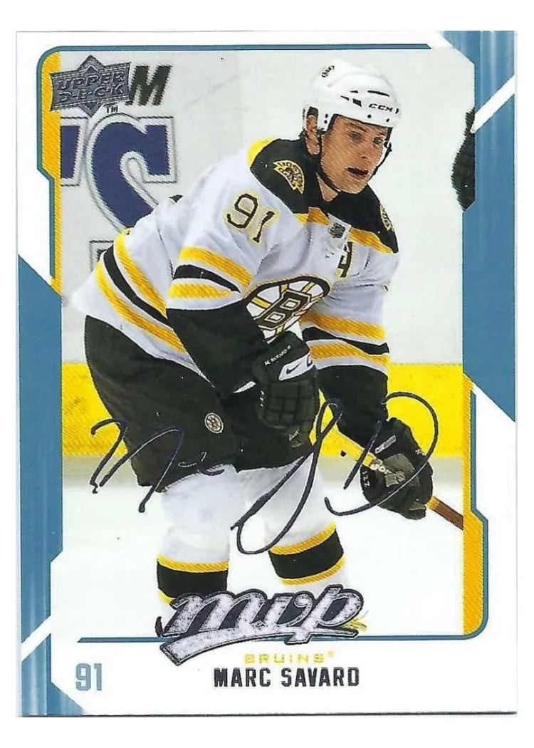 2008 Upper Deck MVP Marc Savard #22 card