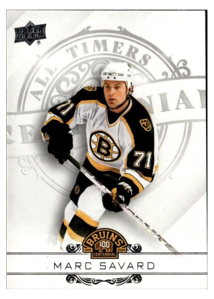2023-24 Upper Deck Boston Bruins Centennial All-Timers Marc Savard #100-24