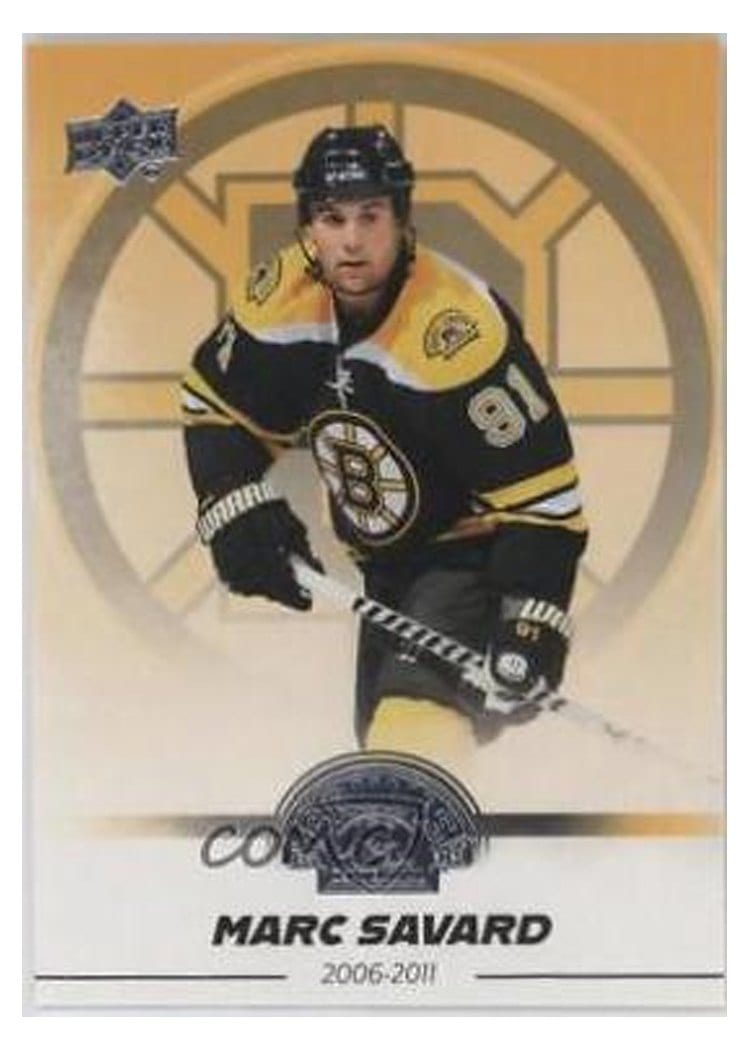 2023-24 Upper Deck Boston Bruins Centennial Box Set Autographs Marc Savard #4 card
