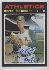 2020 Topps Heritage Real One Autographs Marcel Lachemann #ROA-ML card