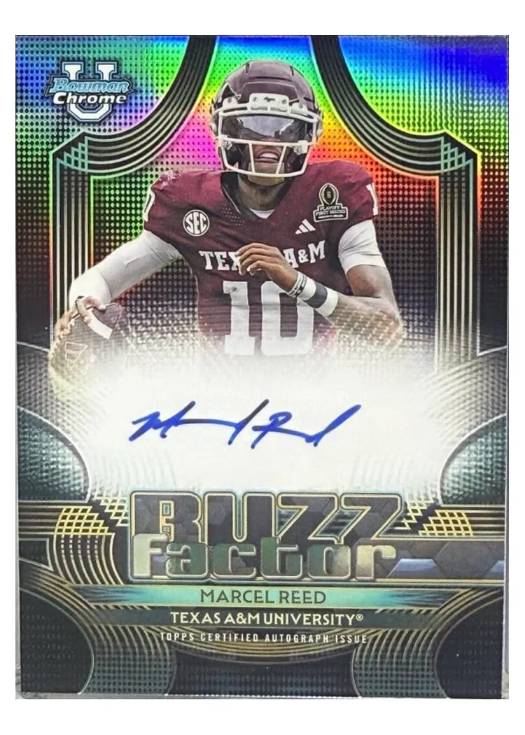 2026 Bowman Buzz Factor Autograph Marcel Reed #BFA-MR card
