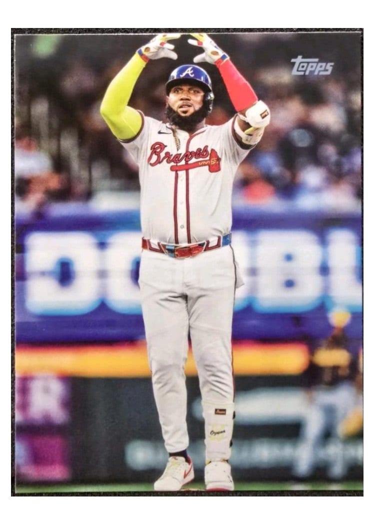 2025 Topps Base Set Marcell Ozuna True Photo Variation #160 card