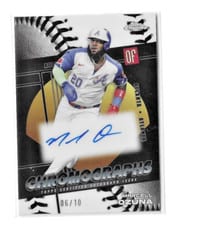 2025 Topps Chrome Chromographs Autographs Marcell Ozuna #CHR-MO card