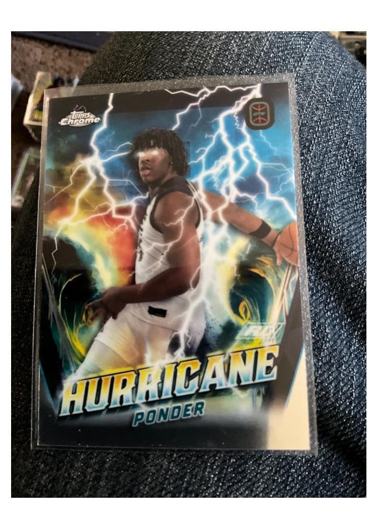 2023-24 Topps Chrome OTE Hurricane Marcis Ponder #H-15 card