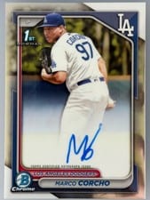 2024 Bowman Chrome Prospects Autographs Marco Corcho #CPA-MC card
