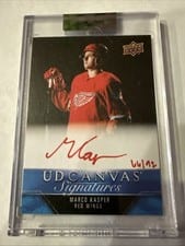 2023-24 Upper Deck Clear Cut Canvas Signatures Marco Kasper #CS-MK card