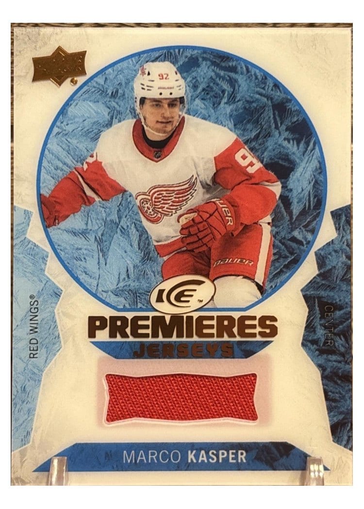 2023-24 Upper Deck Ice Ice Premieres Jerseys Marco Kasper #IPJ-KR card