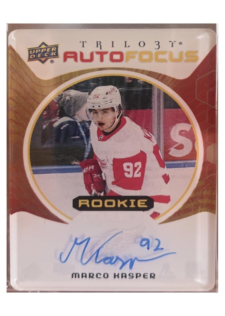 2023-24 Upper Deck Trilogy AutoFocus Rookies Marco Kasper #AFR-MK card