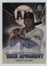2022 Bowman Draft Heir Apparent Autographs Marco Luciano #HA-16 card