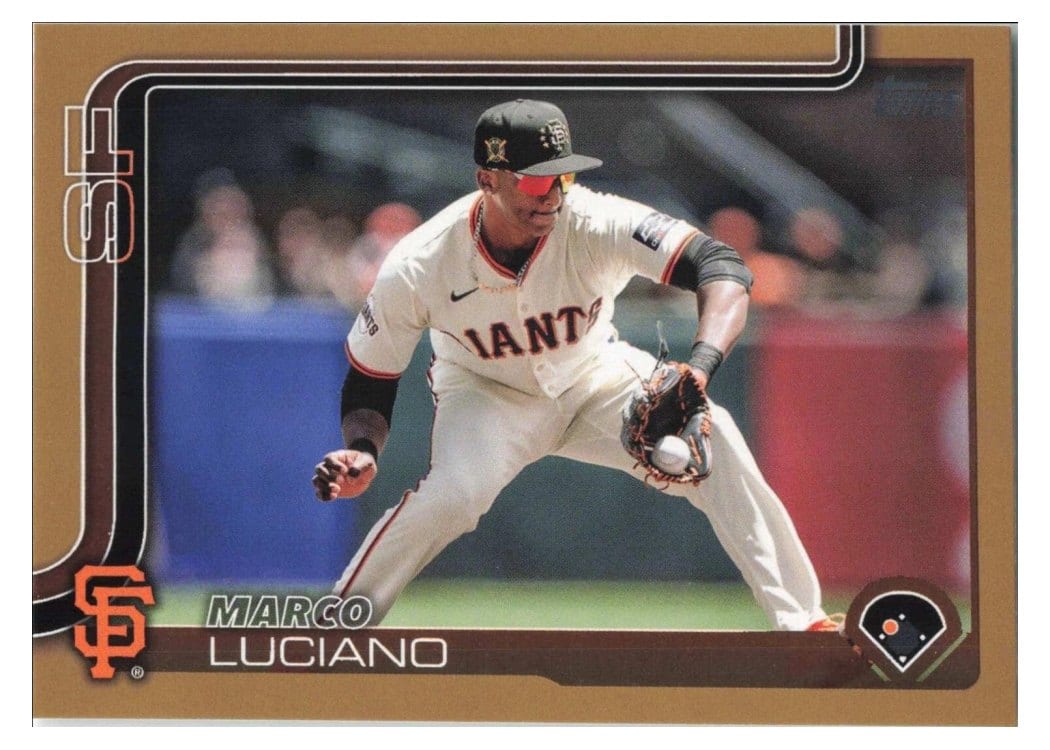 2025 Topps Base Set Marco Luciano Gold #156 card