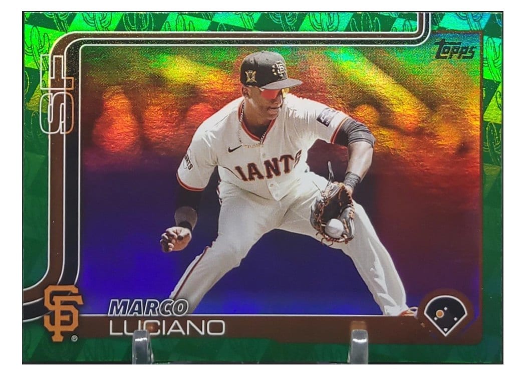 2025 Topps Base Set Marco Luciano Spring Training Green #156 card