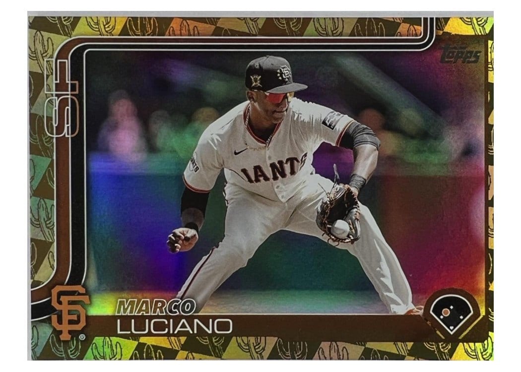 2025 Topps Base Set Marco Luciano Spring Training Gold #156 card