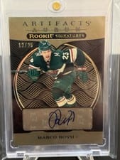 2022-23 Upper Deck Artifacts Aurum Signatures Marco Rossi #AS-MR card