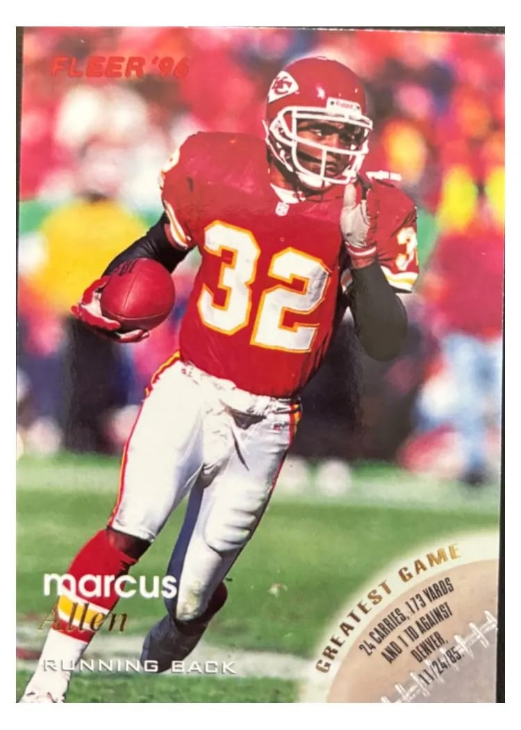 1996 Fleer Marcus Allen #66 card