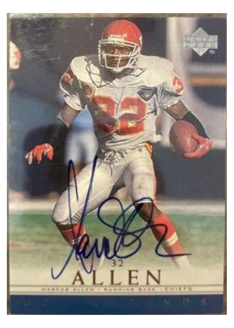 2000 Upper Deck Legends Autographs Marcus Allen card
