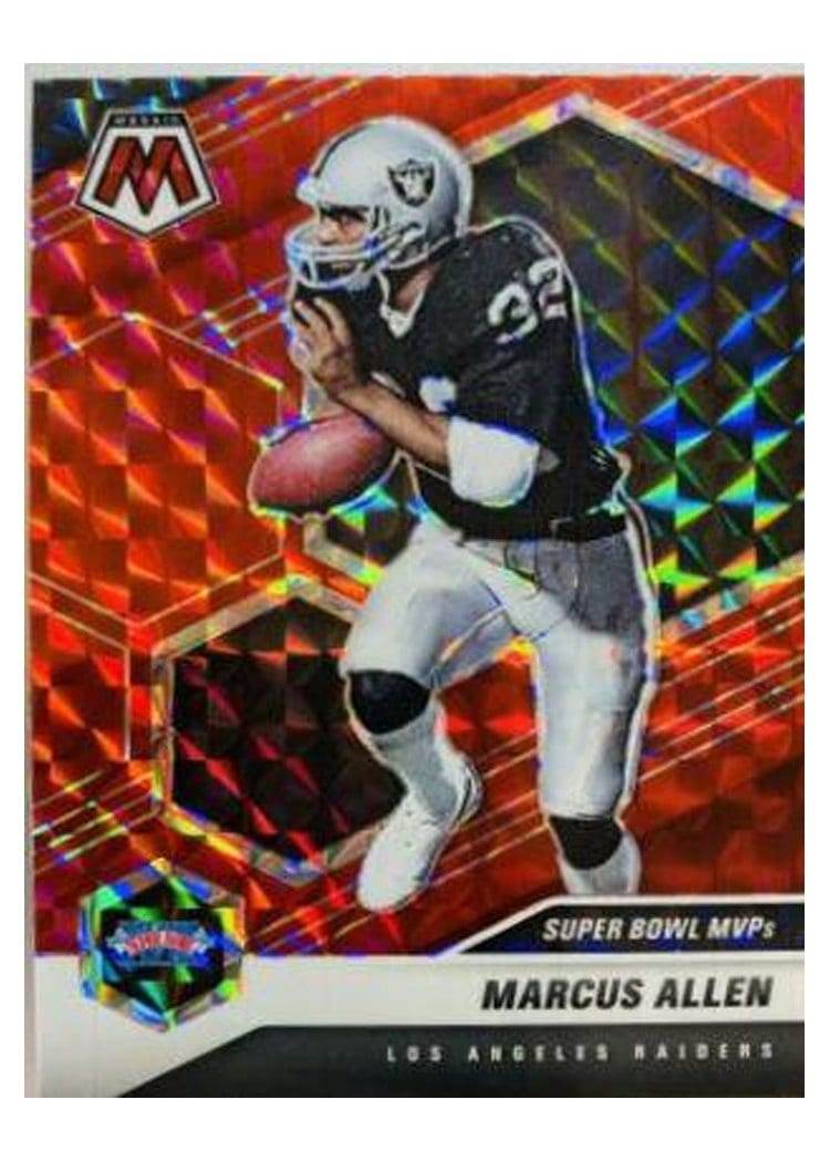 2021 Panini Mosaic Base Set Marcus Allen Red Mosaic #298 card