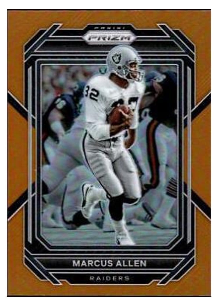 2022 Panini Prizm Base Set Marcus Allen Orange #177 card
