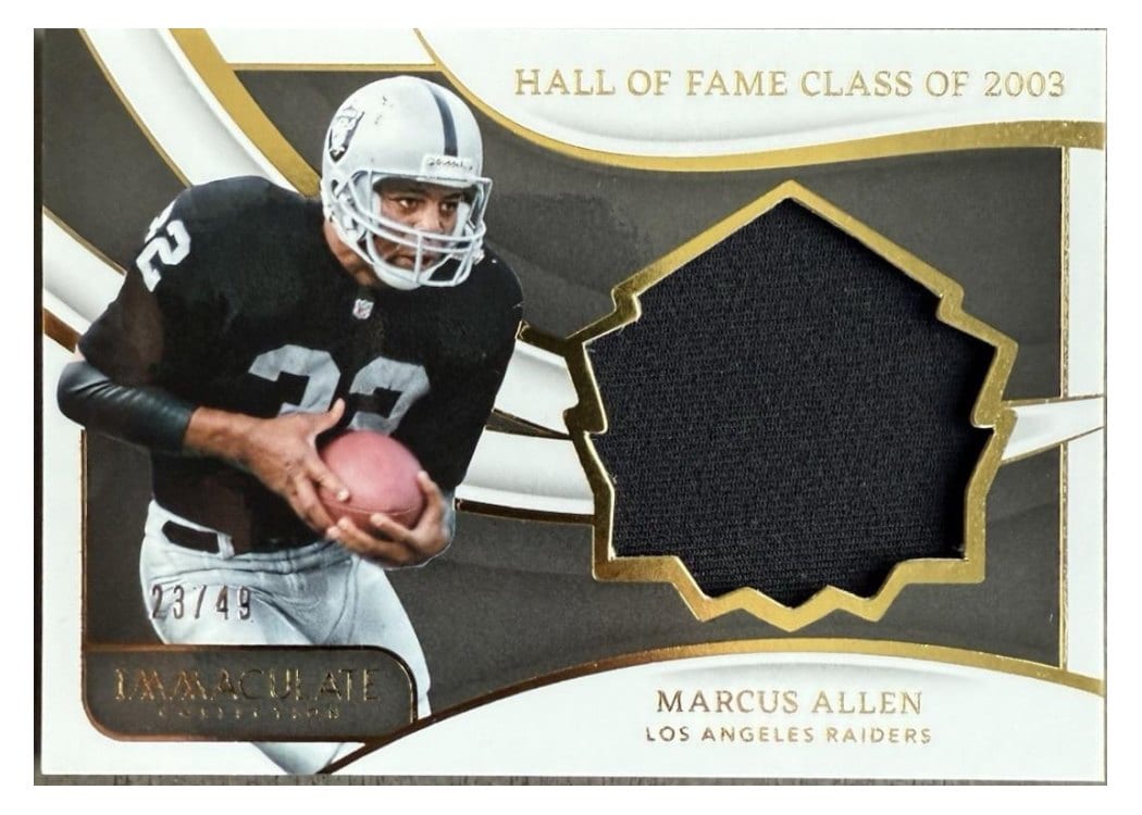 2024 Panini Immaculate Collection Immaculate HOF Jerseys Marcus Allen #6 card