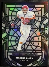 2024 Panini Obsidian Black Stained Glass Marcus Allen #3 card