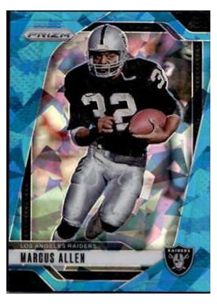 2024 Panini Prizm Base Set Marcus Allen Blue Ice #155 card