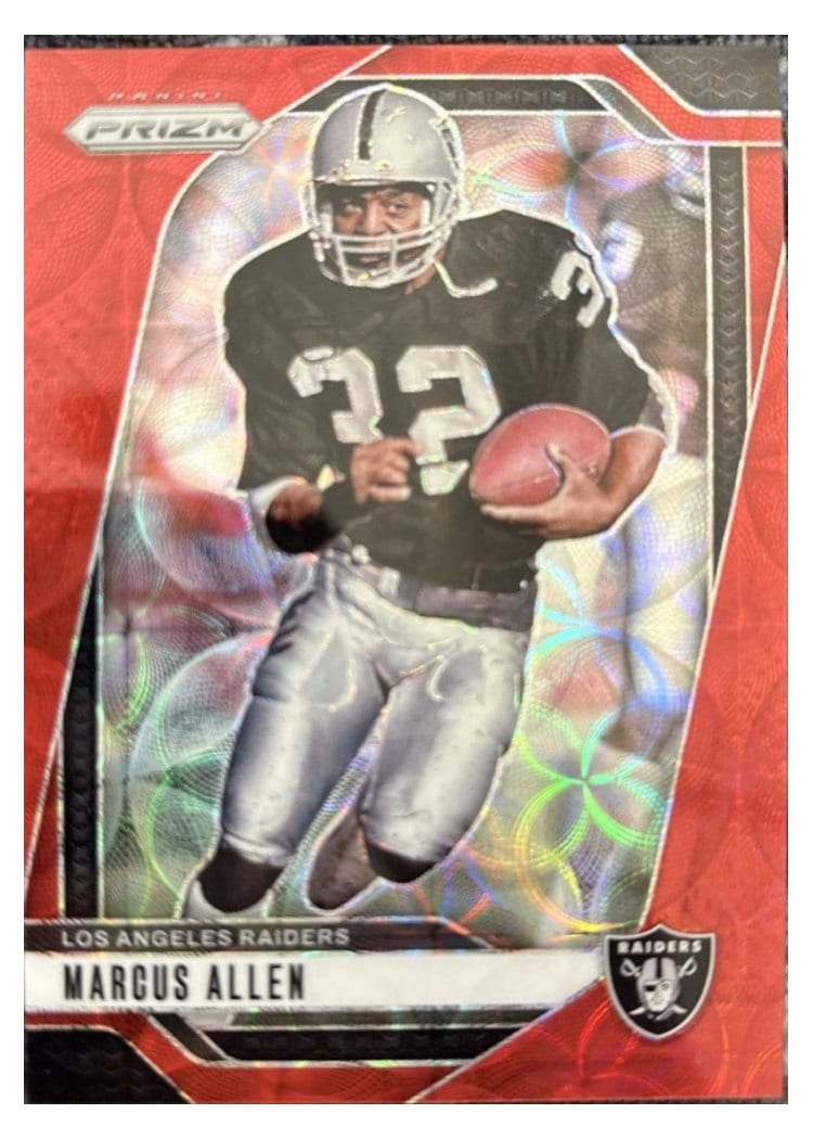 2024 Panini Prizm Base Set Marcus Allen Choice Red #155 card
