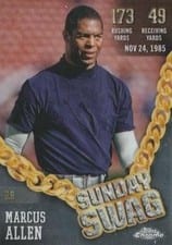 2024 Topps Chrome Sunday Swag Marcus Allen #SS-19 card
