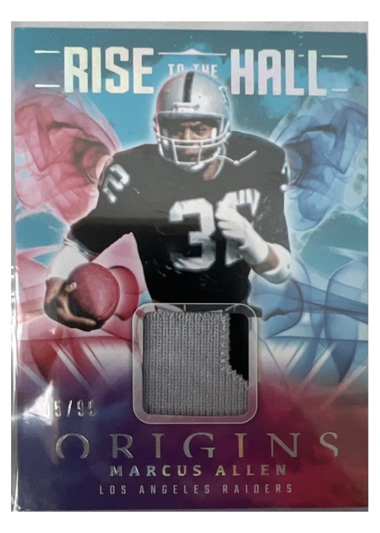 2025 Panini Origins Rise to the Hall Relics Marcus Allen #2 card