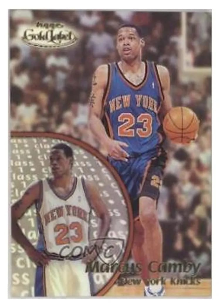 Marcus Camby 2000 Topps Gold Label Class 1 card