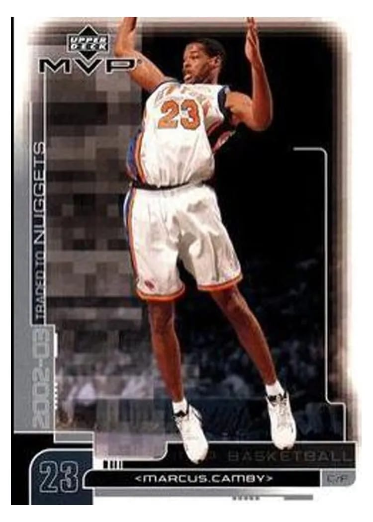 2002 Upper Deck MVP Marcus Camby #40 card