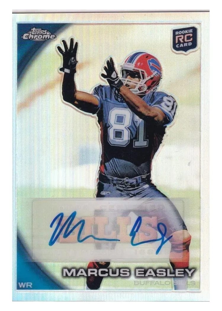 2010 Topps Chrome Marcus Easley #C161 card
