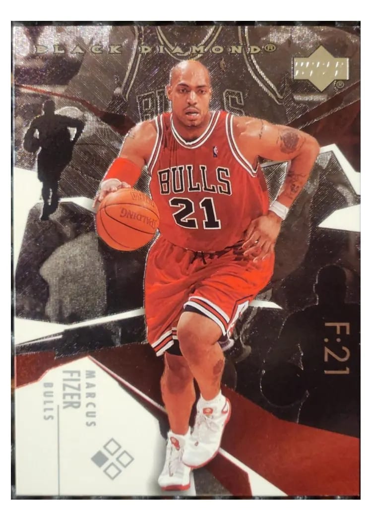 2003 Upper Deck Black Diamond Marcus Fizer #21 card