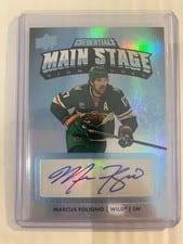 2022-23 Upper Deck Credentials Main Stage Signatures Marcus Foligno #MS-MF card