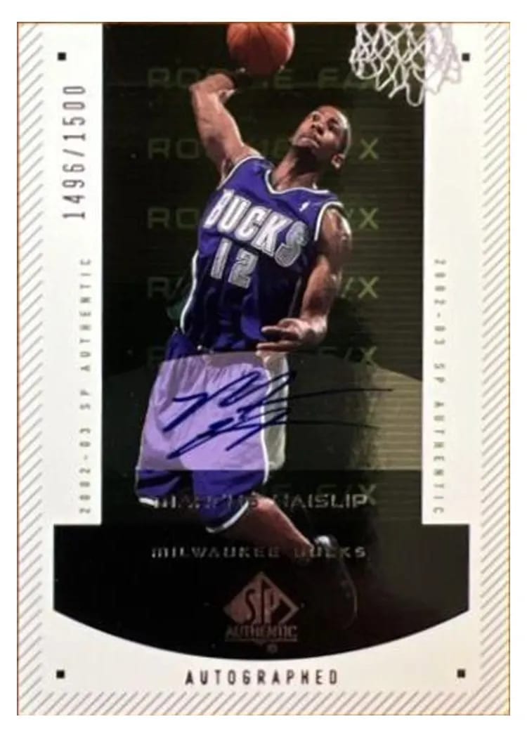 2002 SP Authentic Marcus Haislip #154 card