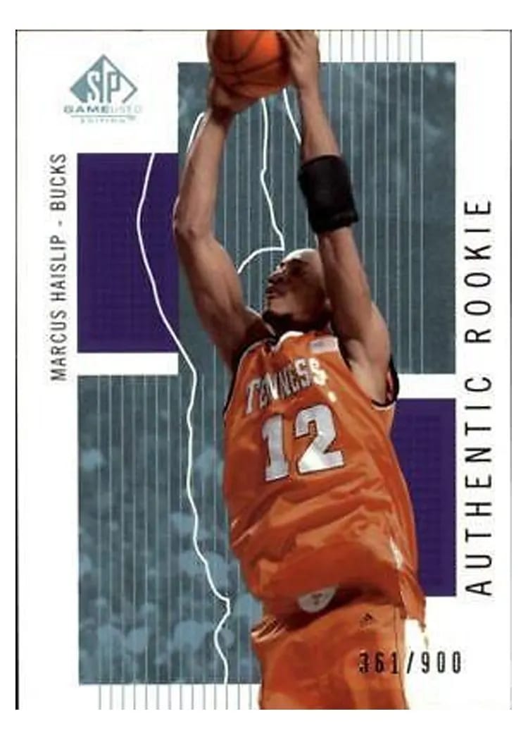 2002 SP Game Used Marcus Haislip #132 card