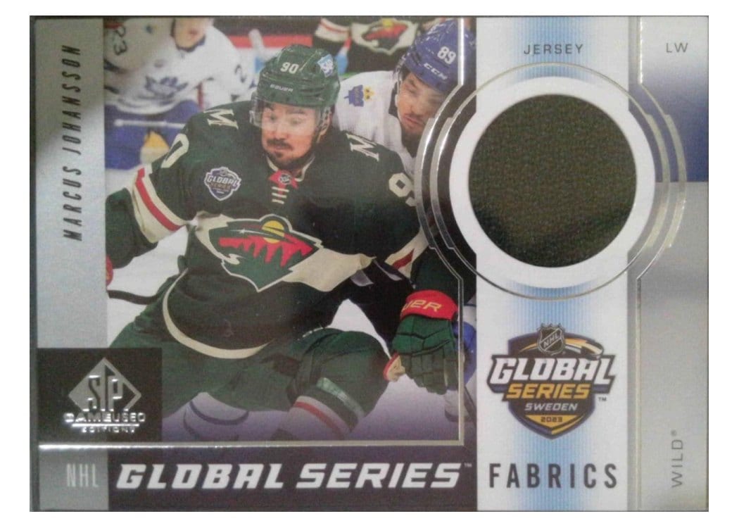 2024-25 SP Game Used 2023 Global Series Sweden Fabrics Marcus Johansson #GSF-MJ card