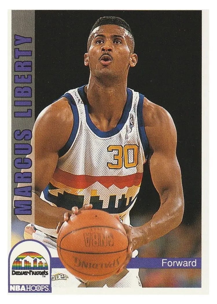 1992 Hoops Marcus Liberty #57 card
