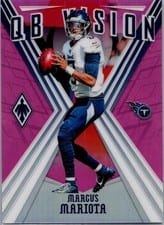 2019 Panini Phoenix QB Vision Marcus Mariota #28 card