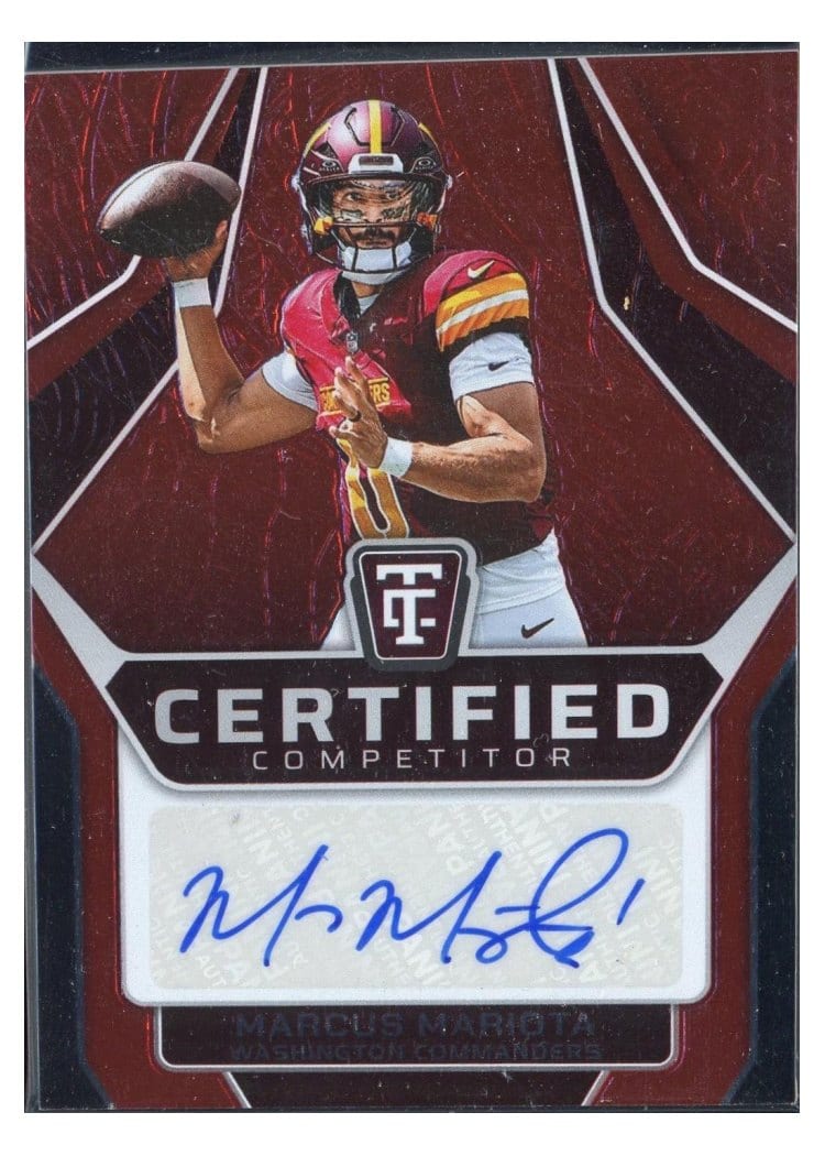2024 Panini Totally Certified Certified Competitor Autographs Marcus Mariota #2 card