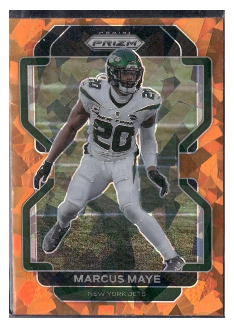 2021 Panini Prizm Base Set Marcus Maye Orange Ice Prizm #91 card