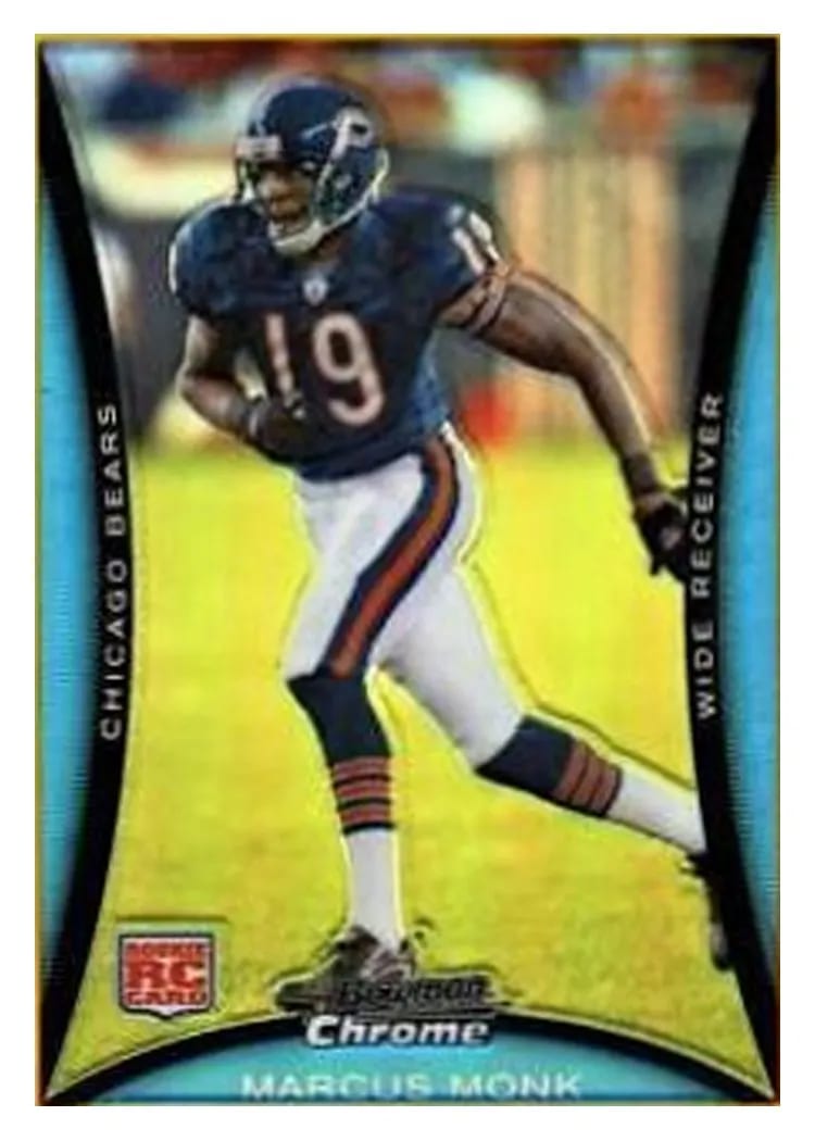 2008 Bowman Chrome Marcus Monk #BC100 card