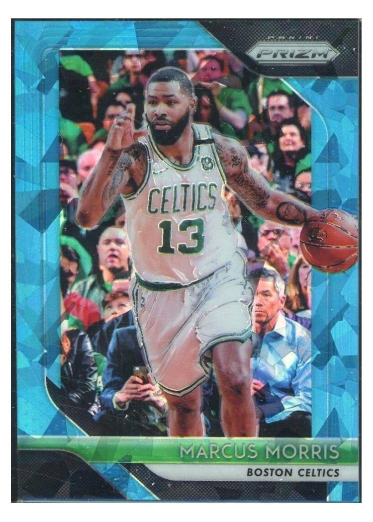 2018-19 Panini Prizm Base Set Marcus Morris Blue Ice Prizm #168 card