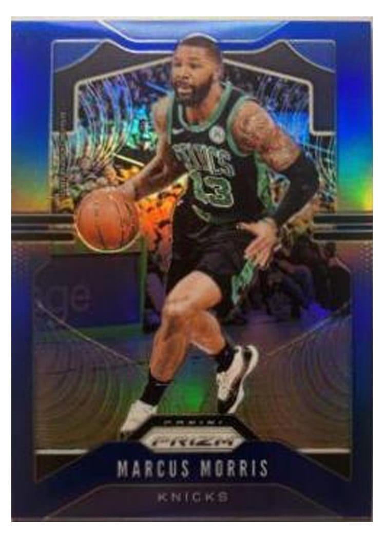 2019-20 Panini Prizm Base Set Marcus Morris Blue Prizm #46 card