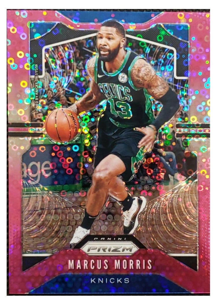 2019-20 Panini Prizm Base Set Marcus Morris Fast Break Prizm Pink #46 card