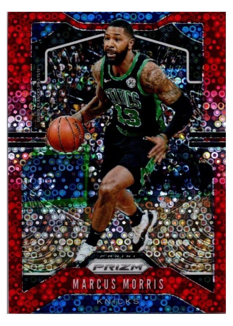 2019-20 Panini Prizm Base Set Marcus Morris Fast Break Prizm Red #46 card