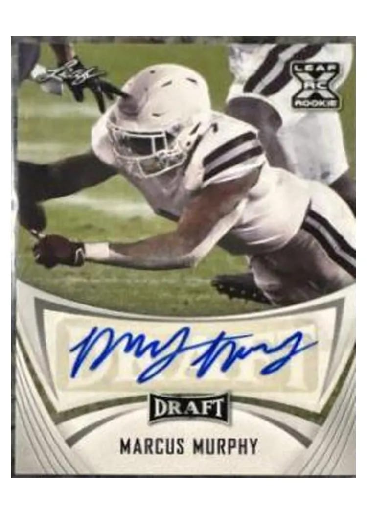 2021 Leaf Draft Autograph Marcus Murphy #BA-MM1 card