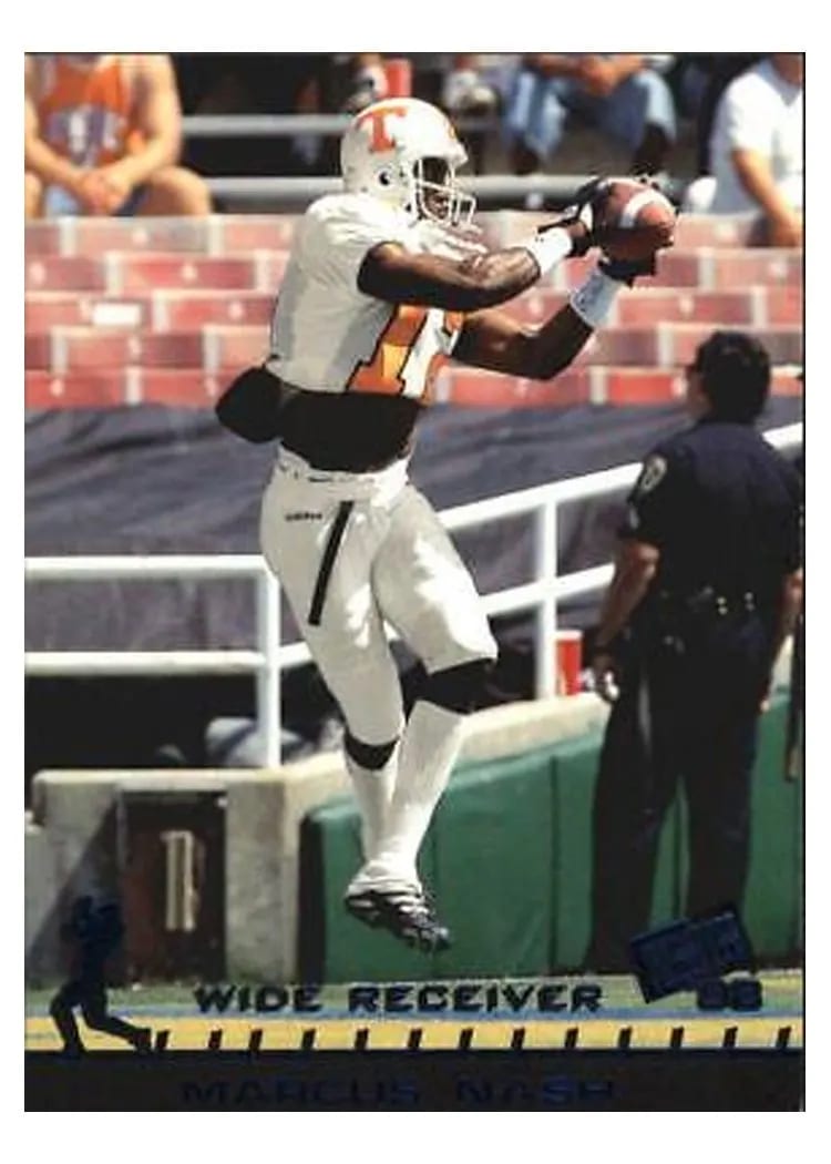 1998 Press Pass Marcus Nash Pick Offs Blue #34 card
