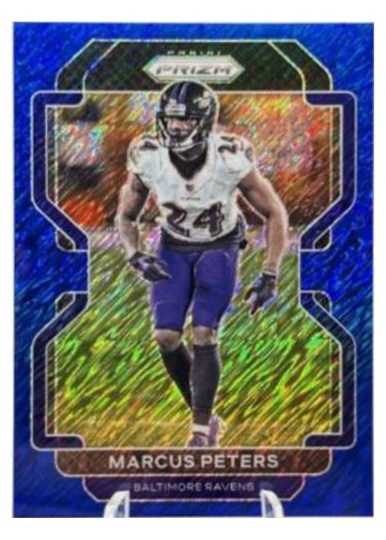 2021 Panini Prizm Base Set Marcus Peters Blue Shimmer #287