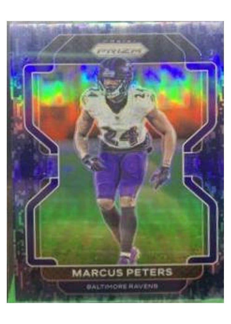 2021 Panini Prizm Base Set Marcus Peters Navy Camo Prizm #287